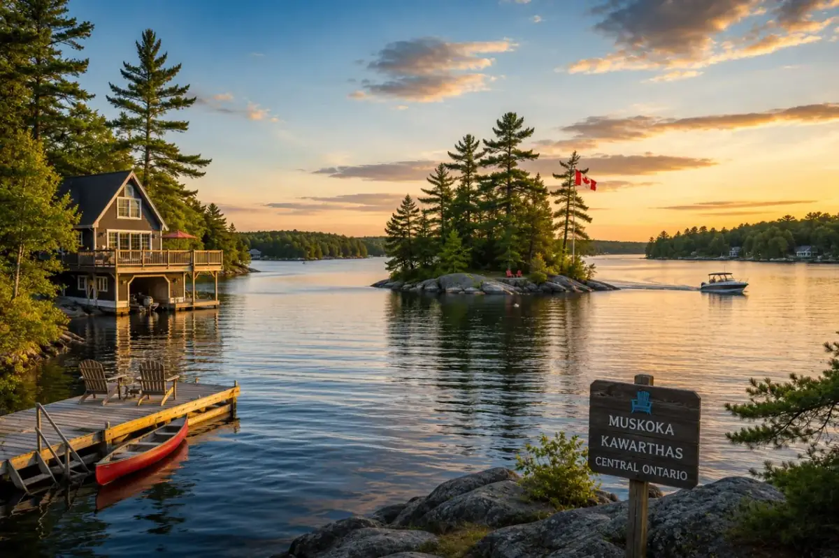 Map of Central Ontario – Muskoka & Kawarthas
